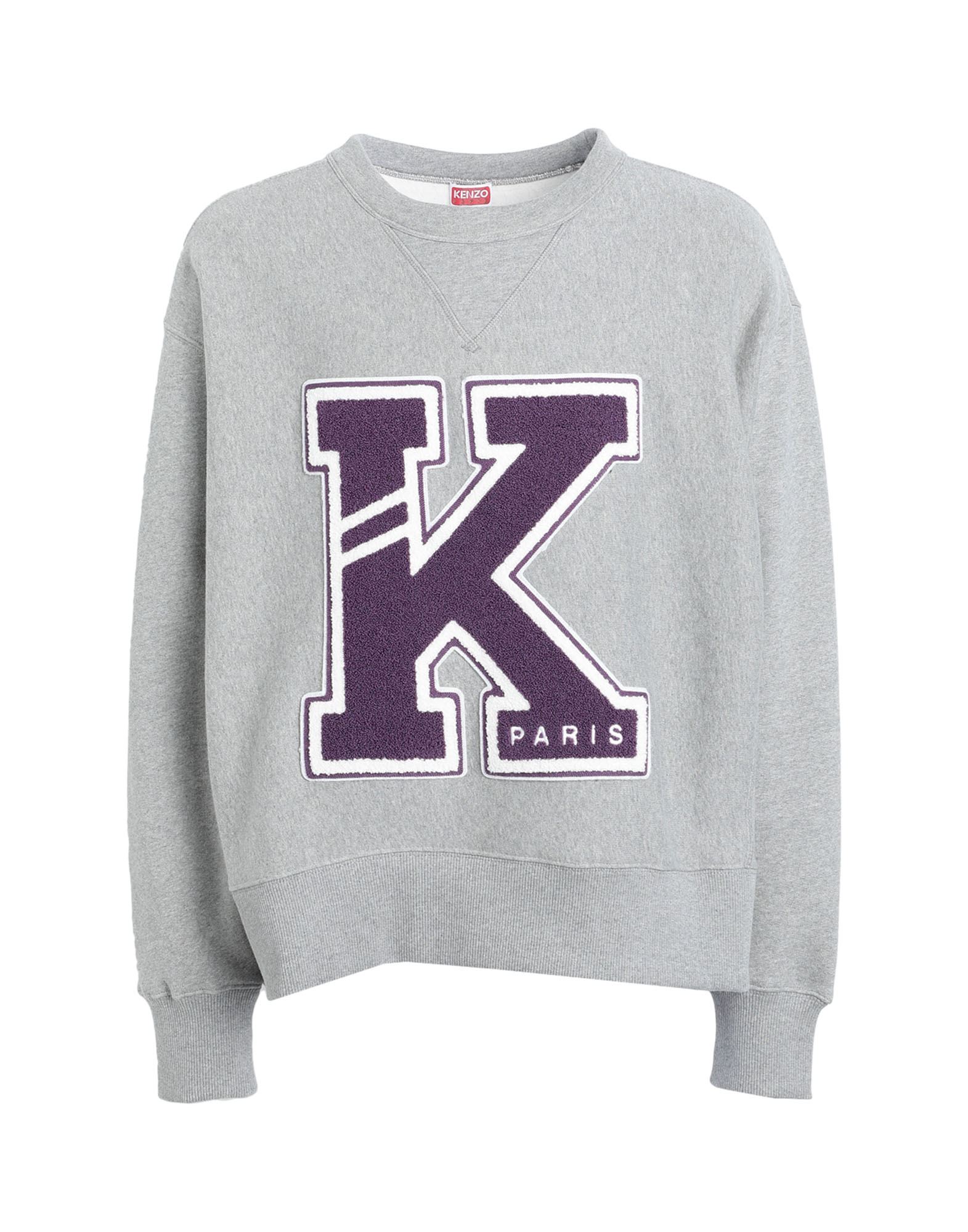 Shop Kenzo Man Sweatshirt Grey Size Xl Cotton
