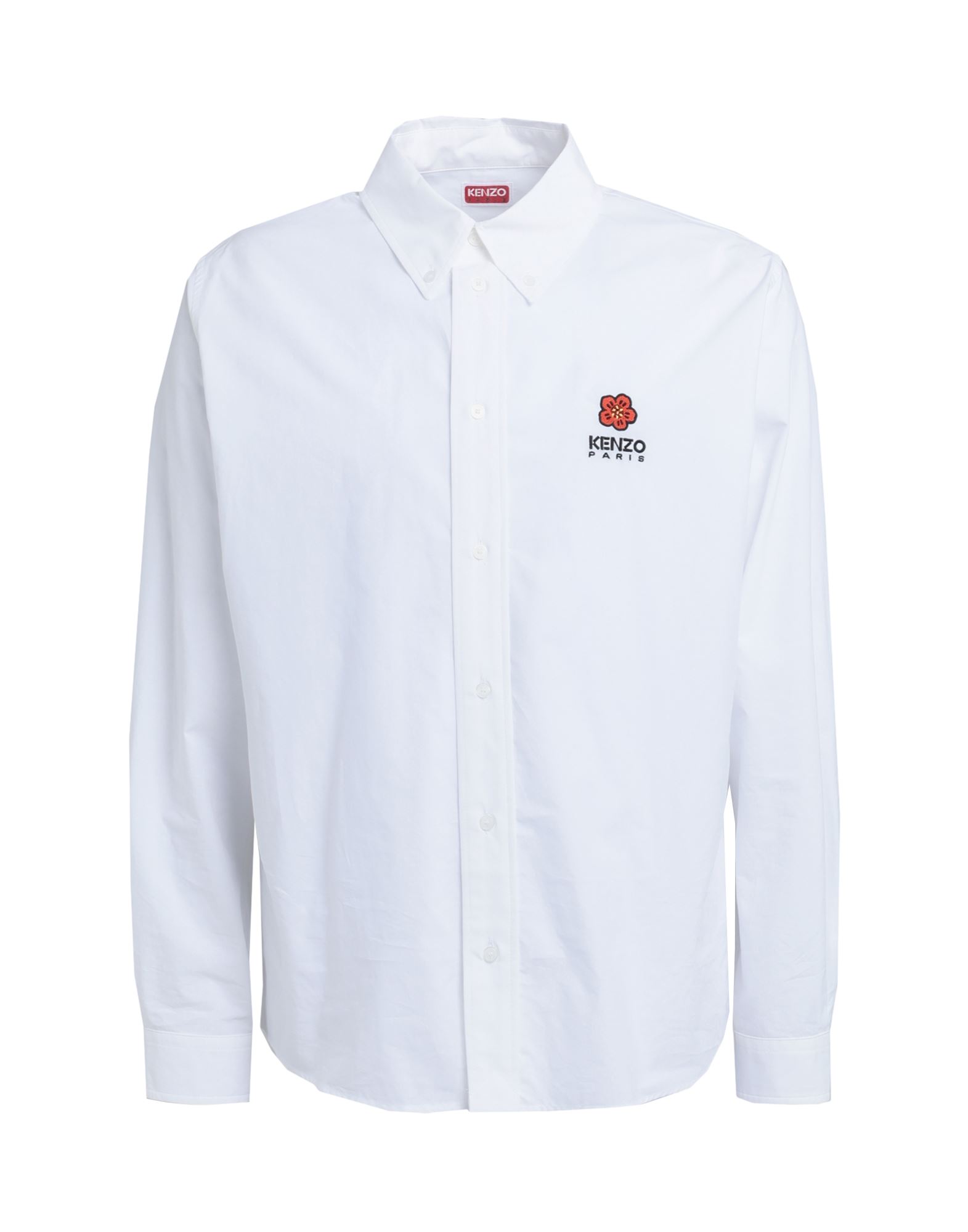 Kenzo Man Shirt White Size 16 Cotton