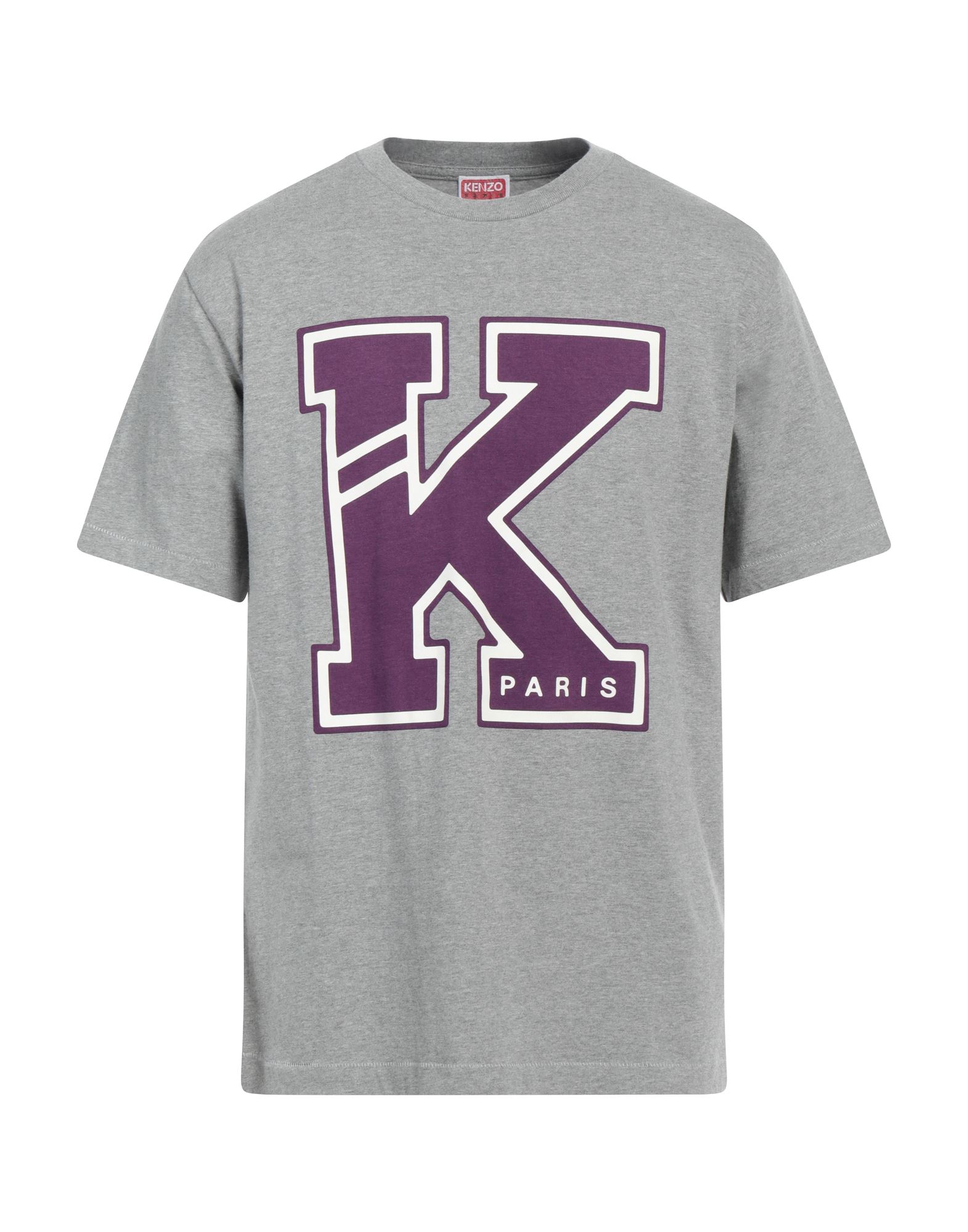 Shop Kenzo Man T-shirt Grey Size Xl Cotton