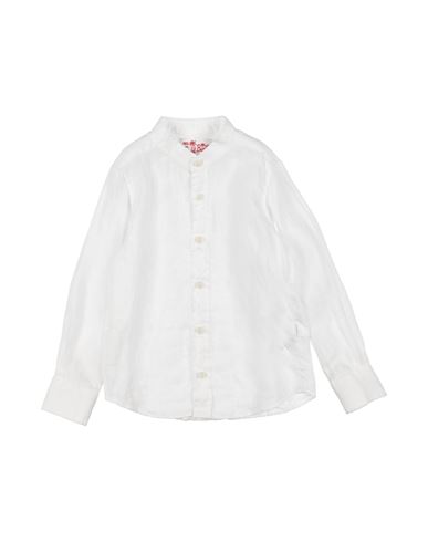 Shop Mc2 Saint Barth Toddler Boy Shirt White Size 6 Linen