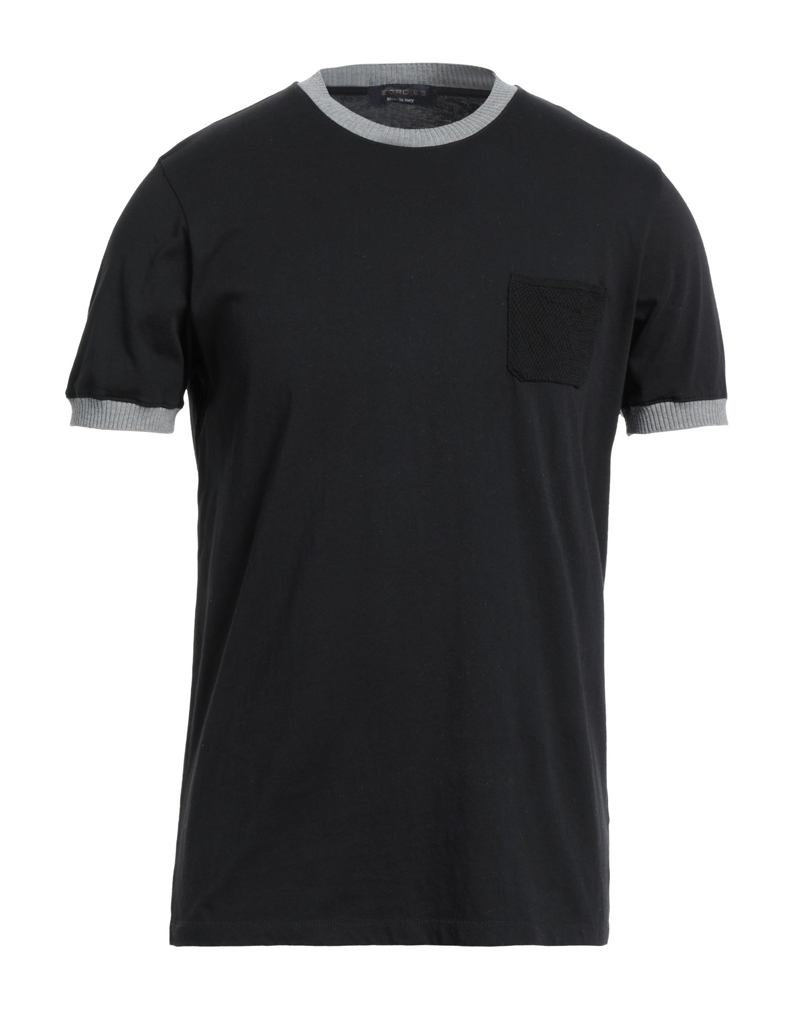 Shop Jeordie's Man T-shirt Black Size L Cotton