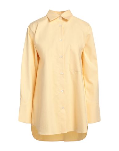 Elvine Woman Shirt Light Yellow Size S Cotton
