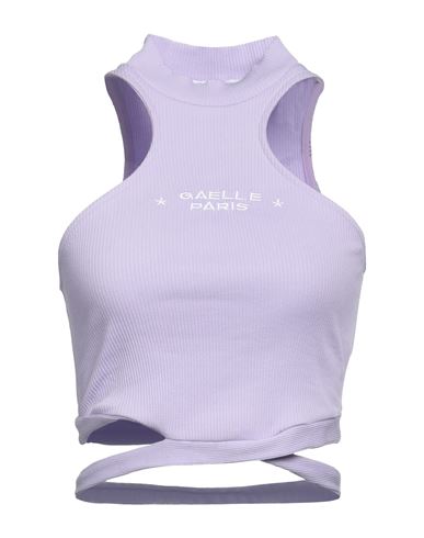 Gaelle Paris Gaëlle Paris Woman Top Lilac Size 2 Cotton, Elastane In Purple