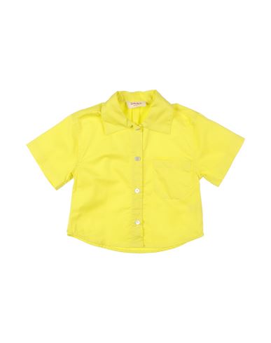 Maan Babies'  Toddler Girl Shirt Yellow Size 6 Cotton