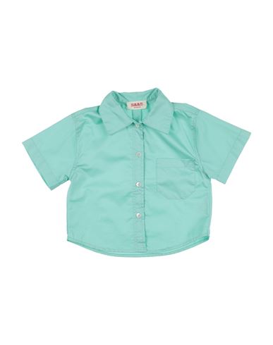 Maan Babies'  Toddler Girl Shirt Turquoise Size 6 Cotton In Blue