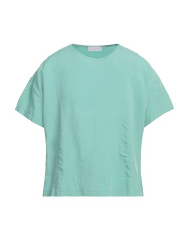 C.9.3 Man T-shirt Turquoise Size S Viscose, Linen In Blue