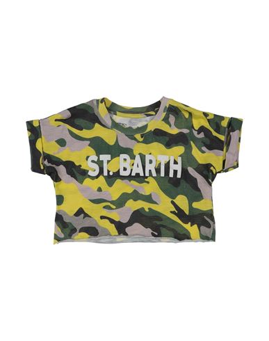 Mc2 Saint Barth Babies'  Toddler Girl T-shirt Military Green Size 6 Cotton