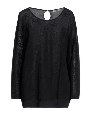 La Fileria Woman Sweater Black Size 14 Viscose, Polyamide
