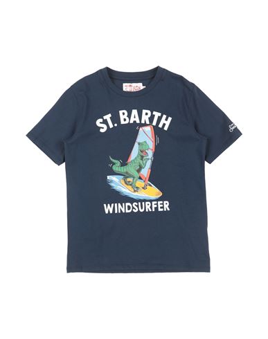 Mc2 Saint Barth Babies'  Toddler Boy T-shirt Midnight Blue Size 6 Cotton