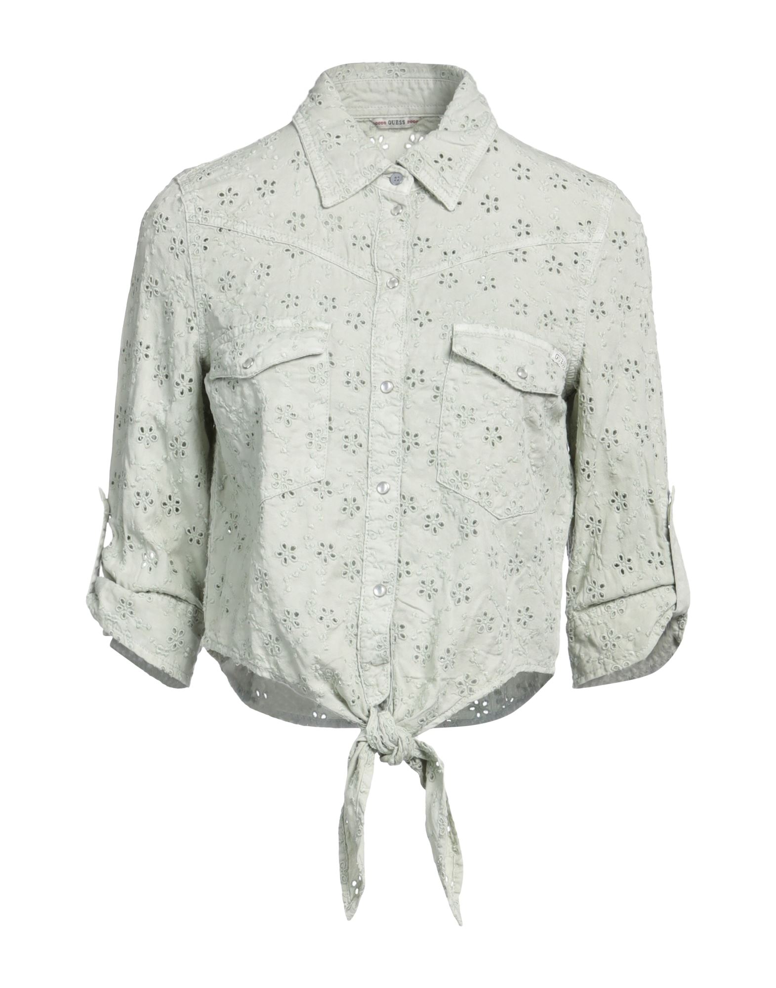 Guess Shirts In Sage Green