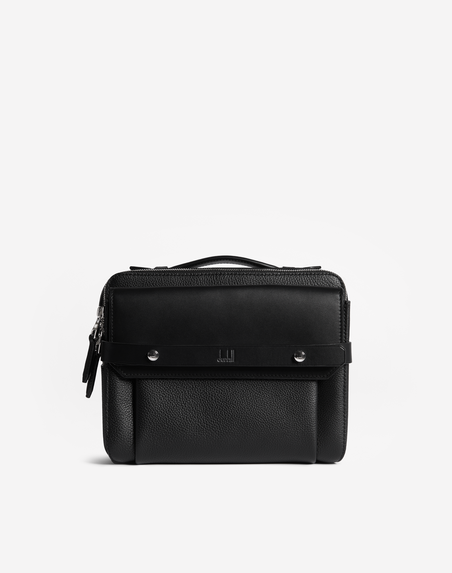 Dunhill 1893 Harness Top Handle Bag In Black