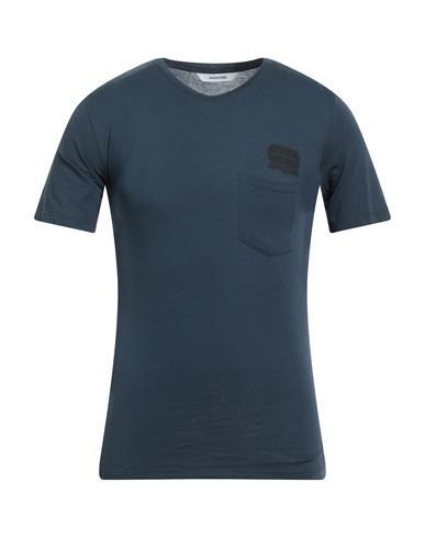 Zadig & Voltaire Man T-shirt Midnight Blue Size Xs Cotton