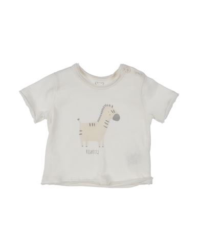 Aventiquattrore Babies'  Newborn Boy T-shirt Off White Size 3 Cotton