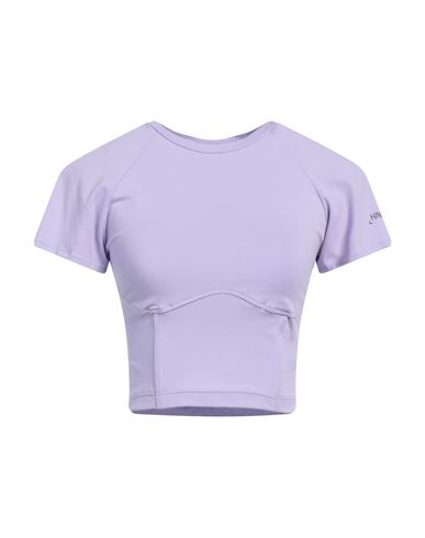 Hinnominate Woman T-shirt Lilac Size S Cotton, Elastane In Purple