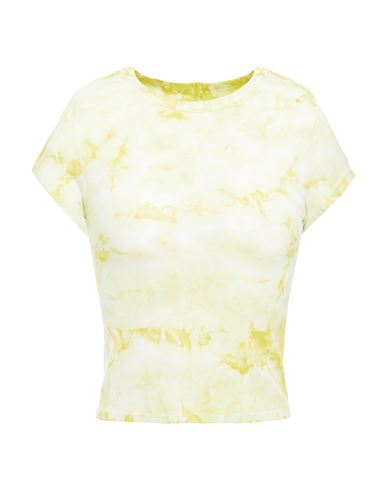 Enza Costa Woman T-shirt Yellow Size L Viscose, Silk, Lycra
