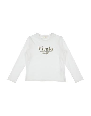 Vicolo Babies'  Toddler Girl T-shirt Ivory Size 6 Cotton, Elastane In White