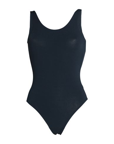 Roberto Collina Woman Bodysuit Midnight Blue Size L Viscose, Polyester