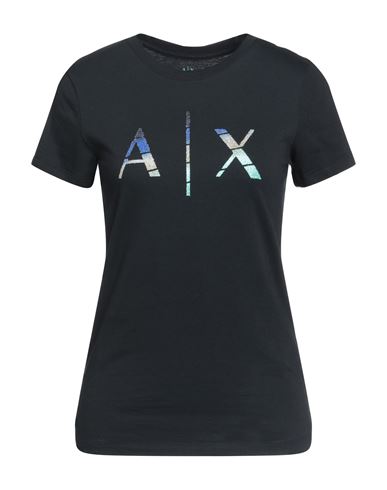 Armani Exchange Woman T-shirt Black Size Xs Cotton, Elastane