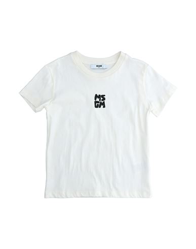 Msgm Babies'  Toddler Boy T-shirt Beige Size 6 Cotton
