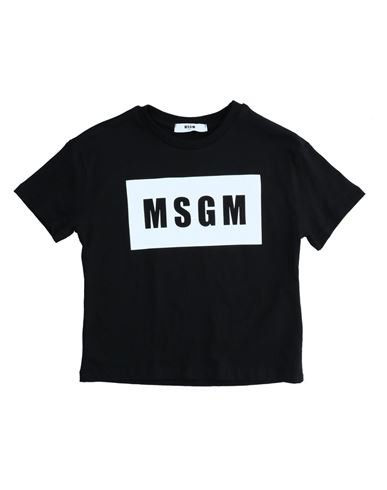 Msgm Babies'  Toddler T-shirt White Size 6 Cotton In Black
