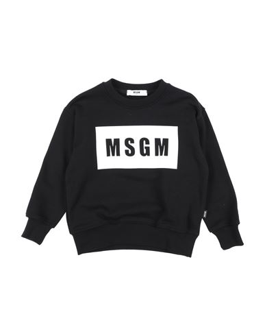 Msgm Babies'  Toddler Boy Sweatshirt Black Size 4 Cotton