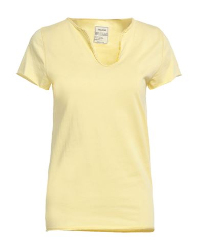 Zadig & Voltaire Woman T-shirt Yellow Size S Cotton