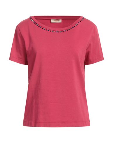 Marani Jeans Woman T-shirt Garnet Size M Cotton, Elastane In Red