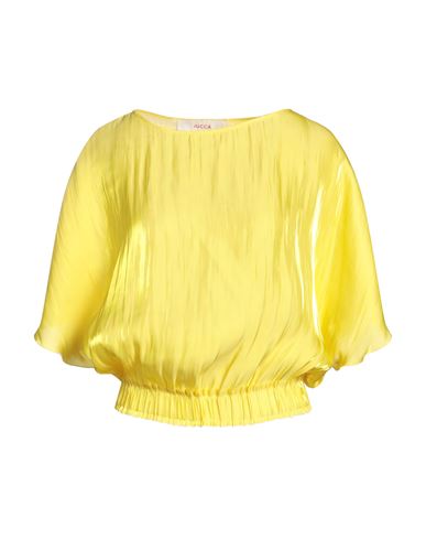 Jucca Woman Blouse Yellow Size 8 Polyester