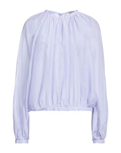 Jucca Woman Top Lilac Size 8 Cotton, Silk In Purple