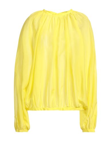 Jucca Woman Top Yellow Size 10 Cotton, Silk