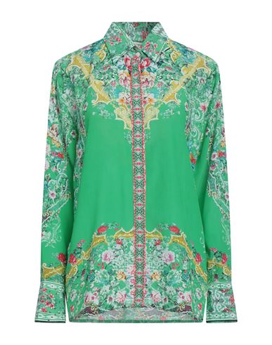 Inoa Inóa Woman Shirt Green Size 3 Silk