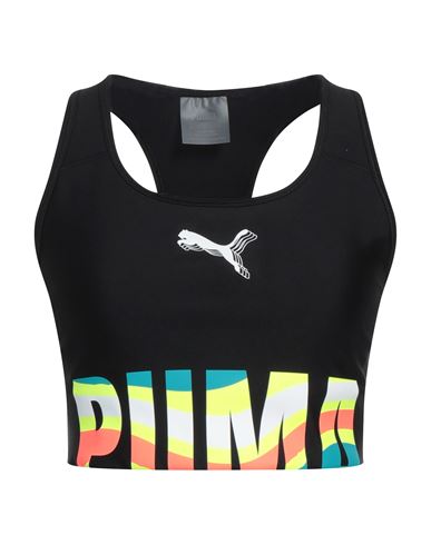 Puma Woman Top Black Size Xl Polyester, Elastane