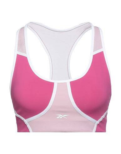 Reebok Woman Top Fuchsia Size 12 Polyamide, Elastane, Recycled Polyester In Pink
