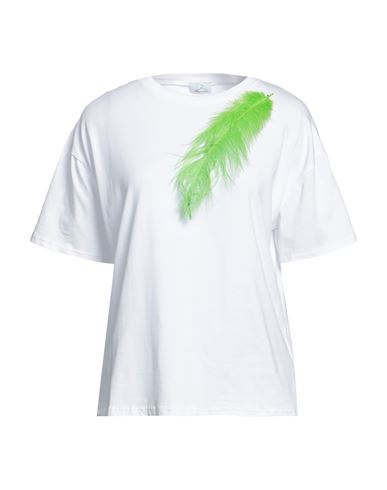 Berna Woman T-shirt Acid Green Size Onesize Cotton, Elastane