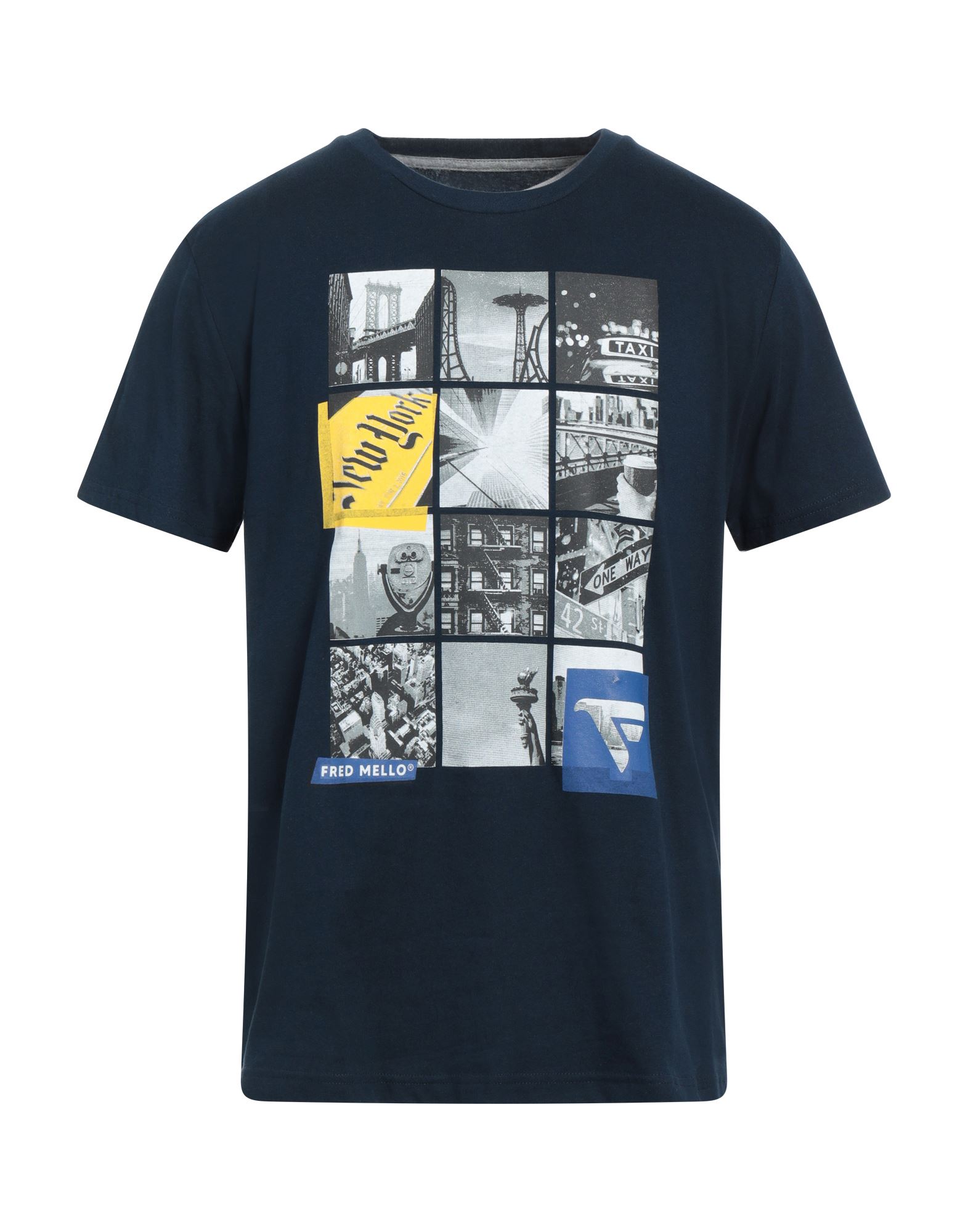 Fred Mello T-shirts In Navy Blue