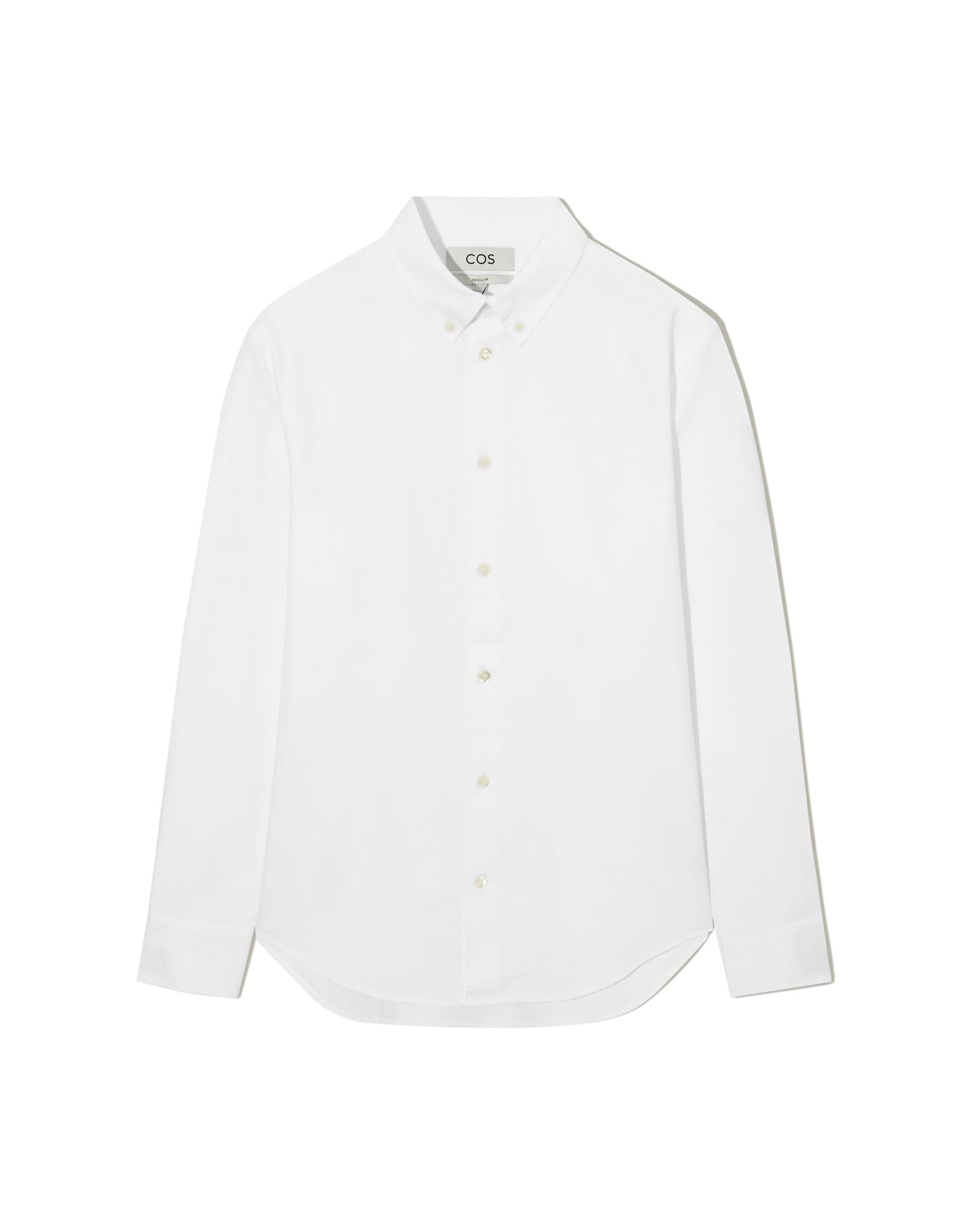 Shop Cos Man Shirt White Size Xl Cotton