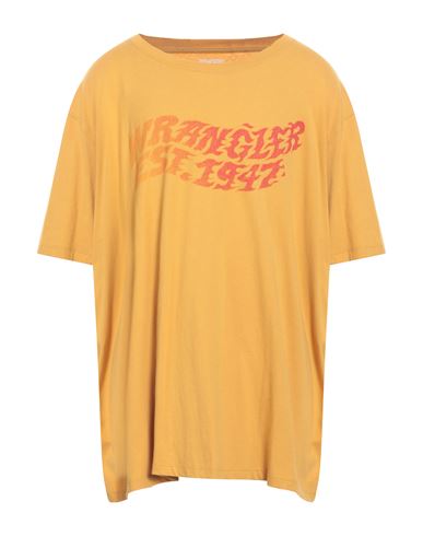 Wrangler Man T-shirt Mustard Size 3xl Cotton In Yellow