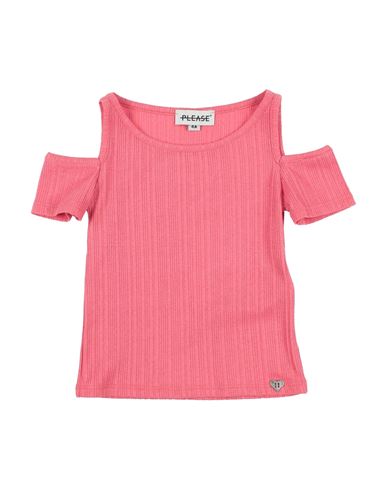 Please Babies'  Toddler Girl T-shirt Coral Size 4 Viscose, Elastane In Red