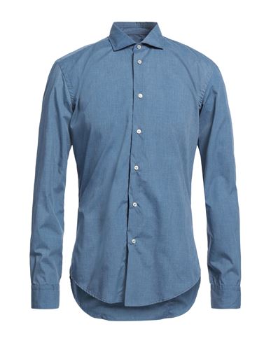 Brian Dales Man Shirt Blue Size 15 Cotton