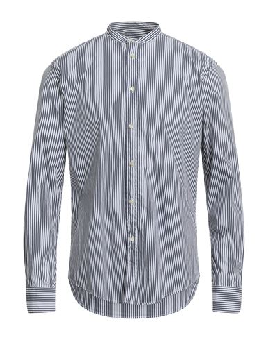 Brian Dales Man Shirt Navy Blue Size 16 ½ Cotton, Polyamide, Elastane