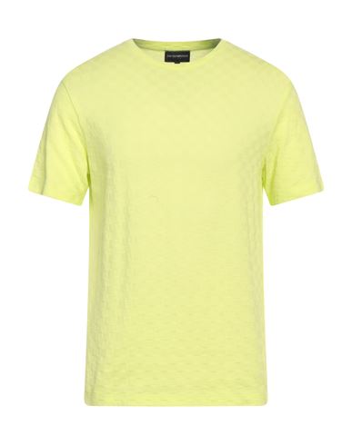 Emporio Armani Man T-shirt Acid Green Size S Cotton