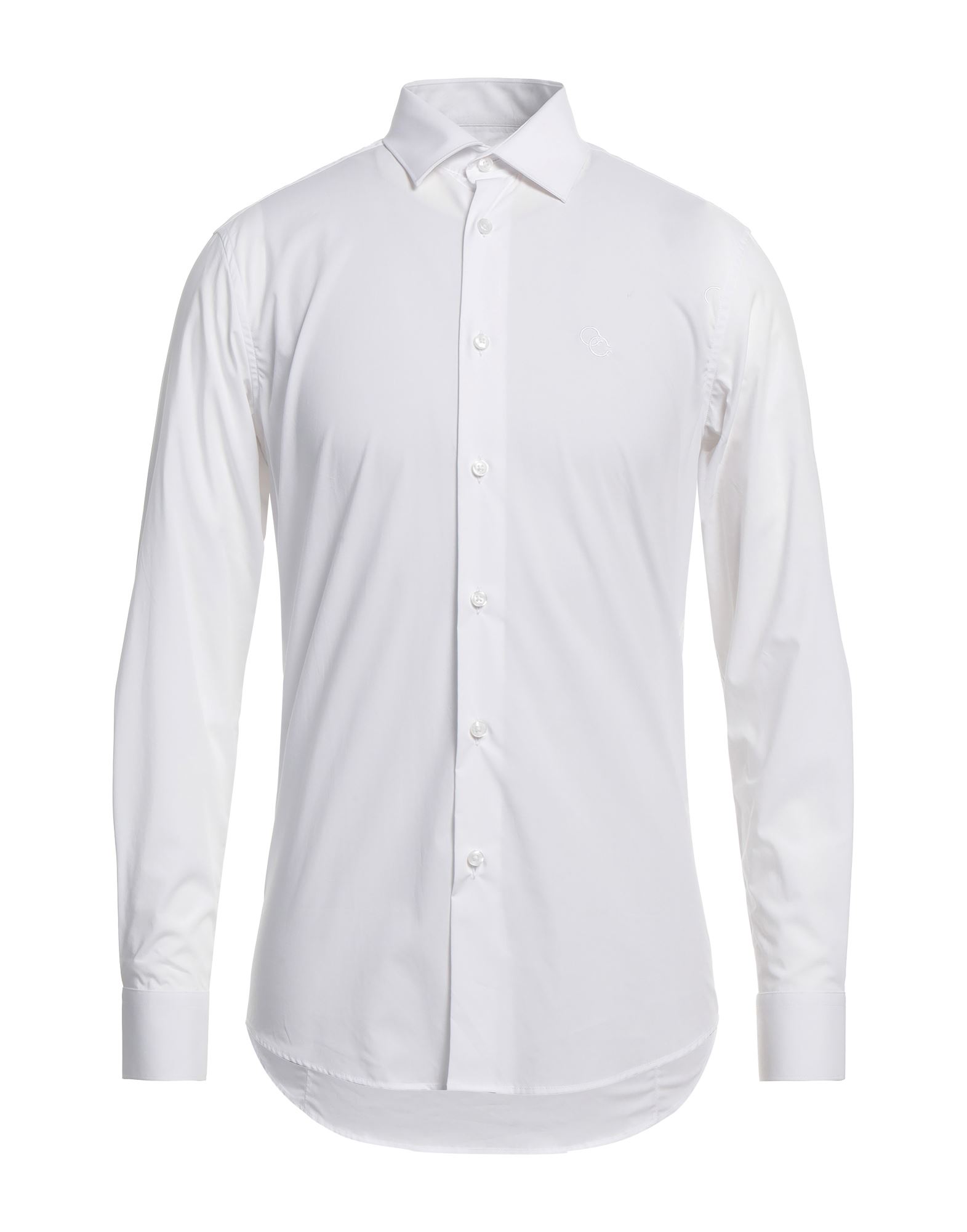 Shop Cavalli Class Man Shirt White Size 17 ½ Cotton, Elastane