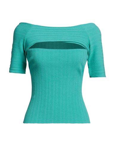 Stella Mccartney Woman Sweater Turquoise Size 6-8 Viscose, Polyester In Blue