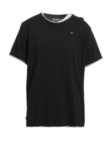 Fred Mello Man T-shirt Black Size 3xl Cotton