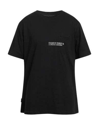 Family First Milano Man T-shirt Black Size Xl Cotton