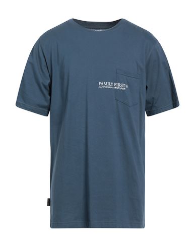 Family First Milano Man T-shirt Slate Blue Size Xl Cotton
