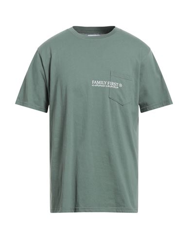 Family First Milano Man T-shirt Military Green Size L Cotton