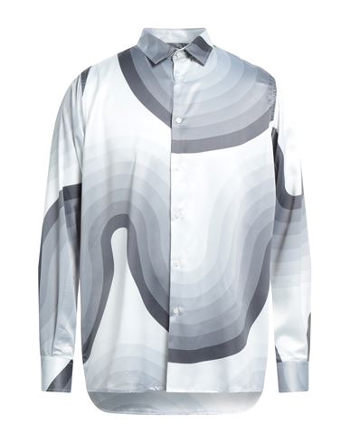 Family First Milano Man Shirt Grey Size S Polyester, Elastane
