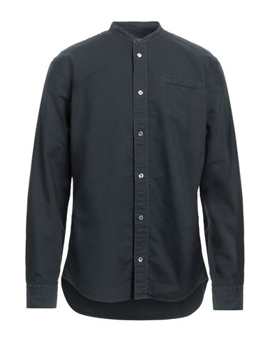 Dondup Man Shirt Steel Grey Size M Cotton