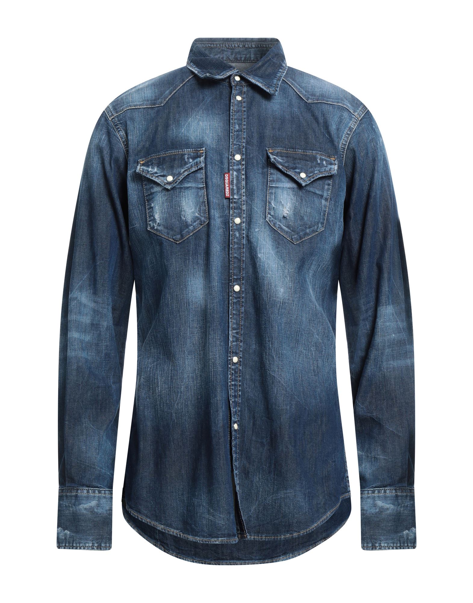 Dsquared2 Denim Shirts In Blue
